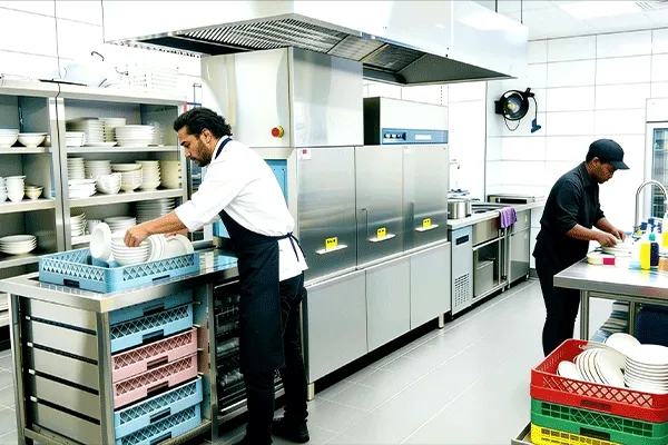 Lavavajillas comercial para restaurante